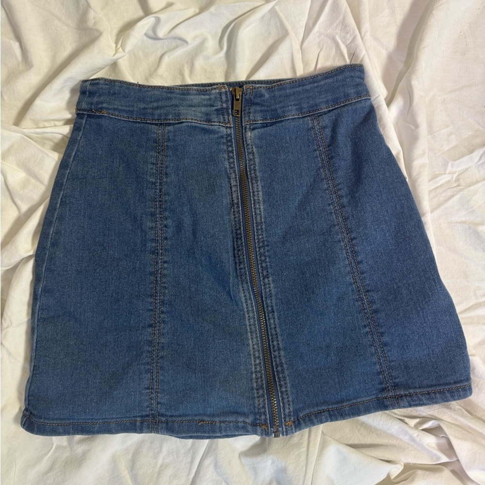 Forever 21 Blue Denim Mini Skirt